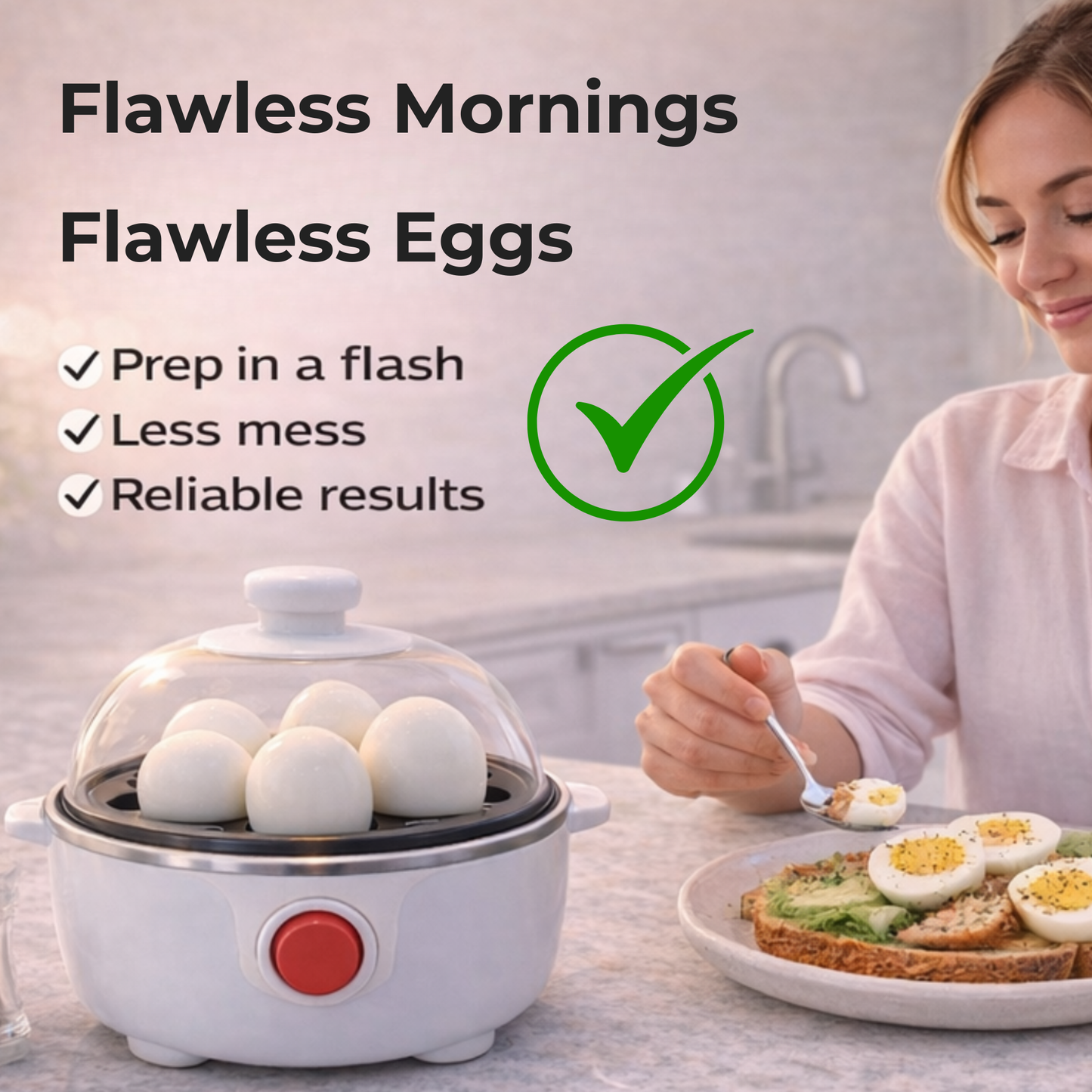 Flawless. Perfect Eggs Every Time.